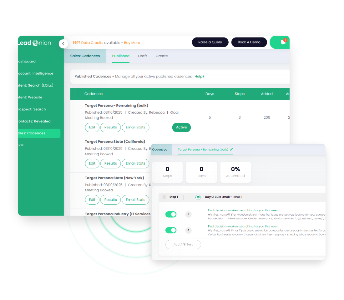 Sales Automation - Cadences